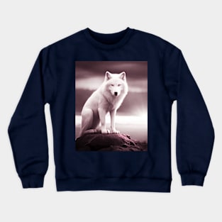 White Wolf Crewneck Sweatshirt